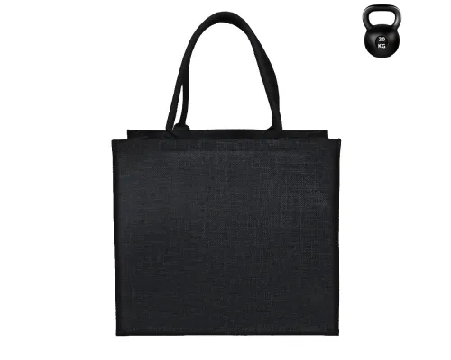 Сумка из джута Caravan Jute, размер 36*40*21 см, черный