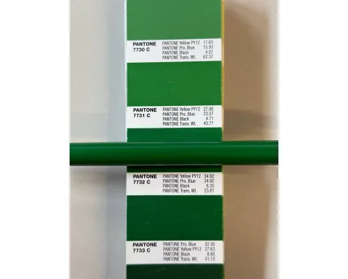 Ручка шариковая IGLA COLOR, пластиковая, зеленая 7732С