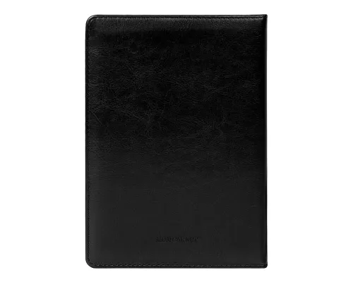 Ежедневник City Nebraska Tennessee A5, недатированный, черный с серебристым срезом