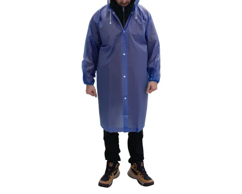 Дождевик RainForest, унисекс, материал EVA, размер XL-XXL, темно-синий