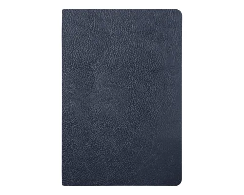 Ежедневник Flexy Columbus А5, темно-синий с серебристым срезом, недатированный, в гибкой обложке