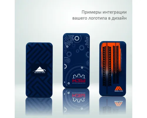 Внешний аккумулятор (powerbank) «Amper», 10 000 mAH, 5V 2.0 A, белый
