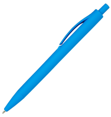 Ручка шариковая IGLA SOFT, пластиковая, софт-тач, голубой