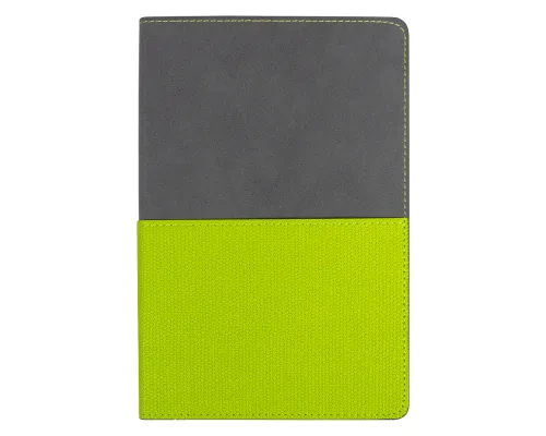Ежедневник Flexy Smart Harbor Nuba Billy А5, темно-серый/салатовый, недатированный, в гибкой обложке