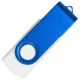 Флеш накопитель Twister Сolor Mix 64GB, пластик Софт Тач/металл, белый/синий