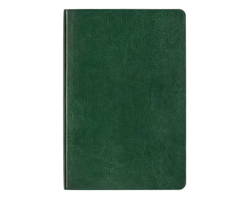 Ежедневник Flexy Buffalo А5, зеленый с золотистым срезом, недатированный, в гибкой обложке