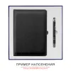 Коробка подарочная Solution Superior Soft, темно-синяя, 25,7x25,7 см, бежевый ложемент под индивидуальную вырубку