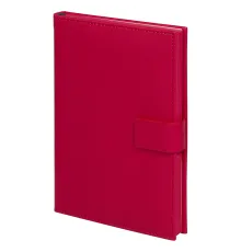Ежедневник City Latte Pasadena А5, красный, недатированный, в твердой обложке с поролоном и с магнитным клапаном