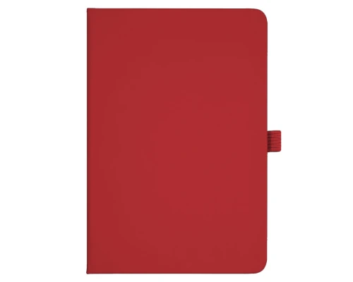 Блокнот Forest  Alfa Polo Soft А5, недатированный, в твердой обложке,  с резинкой и петлей для ручки, красный