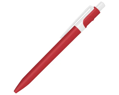 Ручка шариковая пластиковая Ravena Color красная/белая