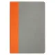 Ежедневник Flexy Viva Latte Sand Color A5, серый с оранжевым, недатированный, в гибкой обложке