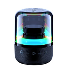 Колонка беспроводная MyTone Mega Bass со светомузыкой, черная