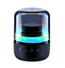 Колонка беспроводная MyTone Mega Bass со светомузыкой, черная