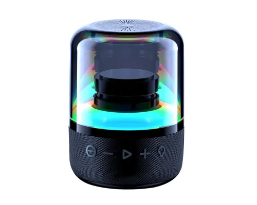 Колонка беспроводная MyTone Mega Bass со светомузыкой, черная Колонка беспроводная MyTone Mega Bass со светомузыкой, черная