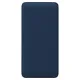 Внешний аккумулятор (powerbank)  «WeCharge Soft Touch»,  10 000 mAH, Power Delivery (PD) 25.5W, со светящимся логотипом после гравировки, c цифровым дисплеем для контроля заряда, темно-синий
