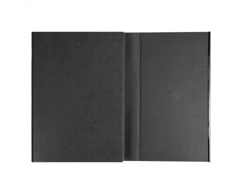 Ежедневник Alfa Bird Petrus A5, черный, недатированный, в твердой обложке с металлическим элементом