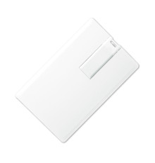 Флеш накопитель USB 2.0 в виде кредитной карты 16GB, пластик, белый