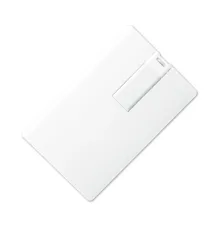 Флеш накопитель USB 2.0 в виде кредитной карты 16GB, пластик, белый