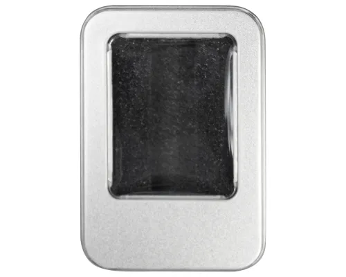 Футляр для флеш накопителя металлический, размер 6*9,5 см, серебристый