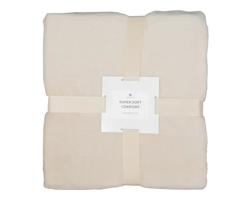 Плед мягкий флисовый Super Soft  Comfort Travel, 125*170 см, бежевый