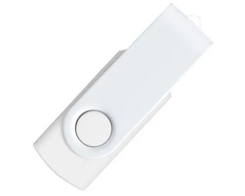 Флеш накопитель USB 2.0 Twister Assembly 16GB, пластик Софт Тач/металл, белый/белый Флеш накопитель USB 2.0 Twister Assembly 16GB, пластик Софт Тач/металл, белый/белый