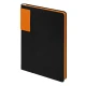 Ежедневник Flexy Star Sivilia Black Edition Color А5, черно-оранжевый, недатированный, в гибкой обложке