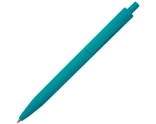 Ручка шариковая IGLA SOFT, пластиковая, софт-тач, бирюзовая 320с