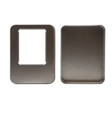 Футляр Verona для флеш накопителя металлический, размер 11,5*8,5 см, серебристый