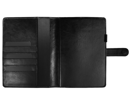 Ежедневник в суперобложке Country Leather Sky A5+ из нат. кожи, черный, недатированный, с магнитным клапаном, в подарочной коробке Ежедневник в суперобложке Country Leather Sky A5+ из нат. кожи, черный, недатированный, с магнитным клапаном, в подарочной коробке