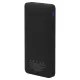 Внешний аккумулятор (powerbank) «WeCharge Velvet», 10 000 mAH, 5V -2A , c цифровым дисплеем для контроля заряда, черный