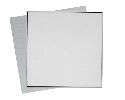 Коробка подарочная Solution Superior Alfa Linen, серебро, 25,7x25,7x2,8 мм см, бежевый ложемент под индивидуальную вырубку
