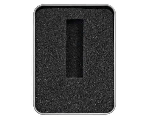 Футляр Кристалл для флеш накопителя металлический, размер 11,5*8,5 см, серебристый