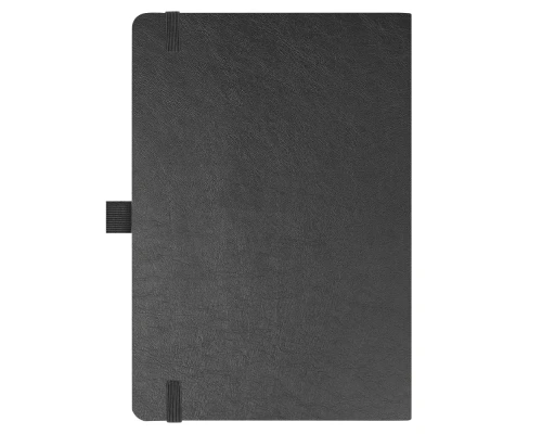Блокнот Flexy Forest Urban Soft leather  А5, недатированный, с резинкой и петлей для ручки, в гибкой обложке, черный