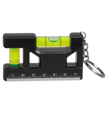 Брелок уровень Tools Pocket level, пластиковый, черный