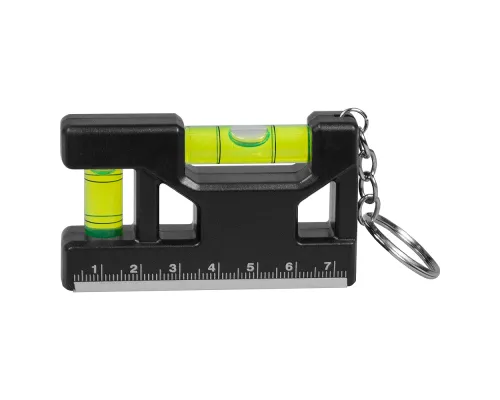 Брелок уровень Tools Pocket level, пластиковый, черный