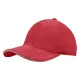 Кепка 5- панельная Salerno Heavy 350,  c белым сендвичем, красная