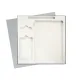 Коробка подарочная Solution Superior Linen, серебро, 25,7x25,7, с вырубкой под ежедневник/ручку/флешку/пауэрбанк 7,0х11,7