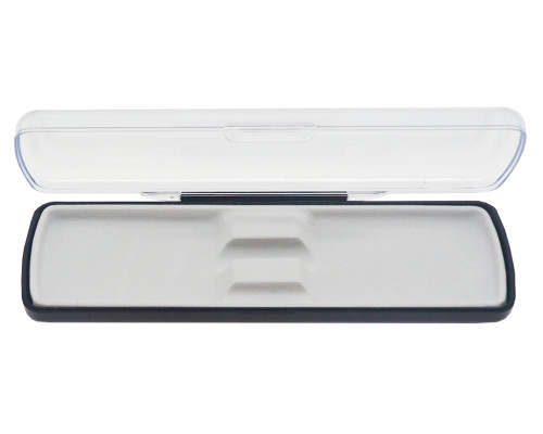 Футляр для ручки Pencase Uno, пластик, прозрачный/черный Футляр для ручки Pencase Uno, пластик, прозрачный/черный