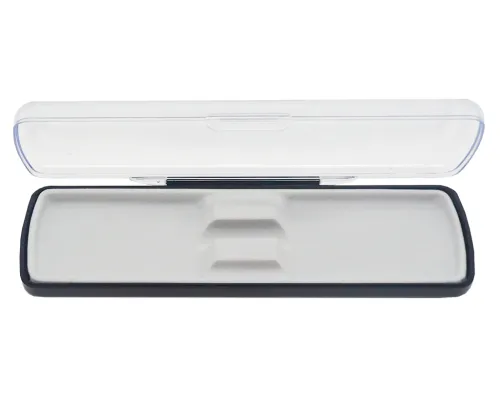 Футляр для ручки Pencase Uno, пластик, прозрачный/черный