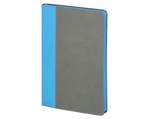 Ежедневник Flexy Viva Latte Sand Color A5, серый с голубым, недатированный, в гибкой обложке