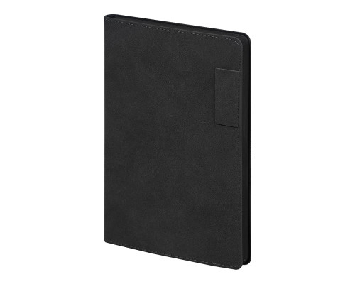 Ежедневник Flexy Tenero Suede A5, черный, недатированный, в гибкой обложке с петлей для ручки Ежедневник Flexy Tenero Suede A5, черный, недатированный, в гибкой обложке с петлей для ручки