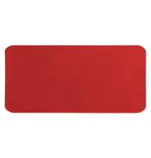 Шеврон Rectangle Latte Soft touch размер 60*30 мм, красный, со скругленными углами