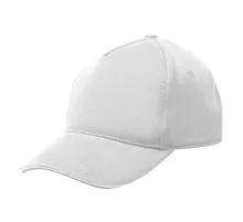 Кепка 5- панельная Salerno Heavy 350,  c белым сендвичем, белая