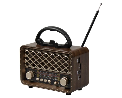 Ретро радио в стиле радиолы, диапазон частот  AM FM SW, USB, Bluetooth, Heritage Timeless, цвет  коричневый