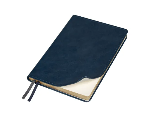 Ежедневник Urban Elegiya Ausone A5, темно-синий с золотистым, недатированный, в полугибкой обложке