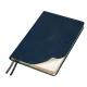 Ежедневник Urban Elegiya Ausone A5, темно-синий с золотистым, недатированный, в полугибкой обложке