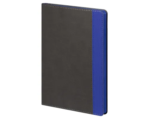 Ежедневник Flexy Viva Latte Daphne Color A5, серый/синий, недатированный, в гибкой обложке