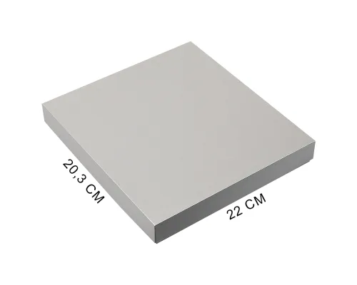 Коробка подарочная, размер  203*220*30 мм,  Solution Gift Linen  для ежедневника и ручки, серебро