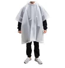 Дождевик пончо Budget туристический один размер, белый