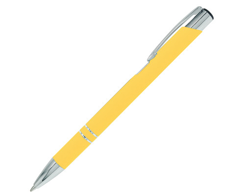 Ручка шариковая Legend Soft Touch, желтая Ручка шариковая Legend Soft Touch, желтая